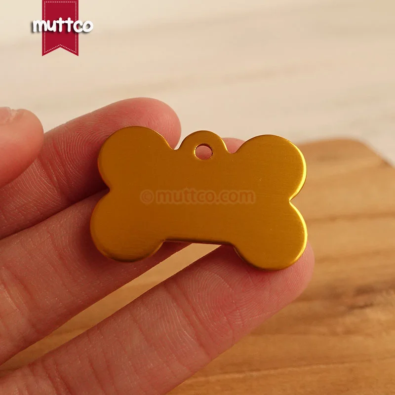 10pcs/lot low price metal craved name id tag blank craved phone number bone sharp dog id tag 10 colors DIT-025