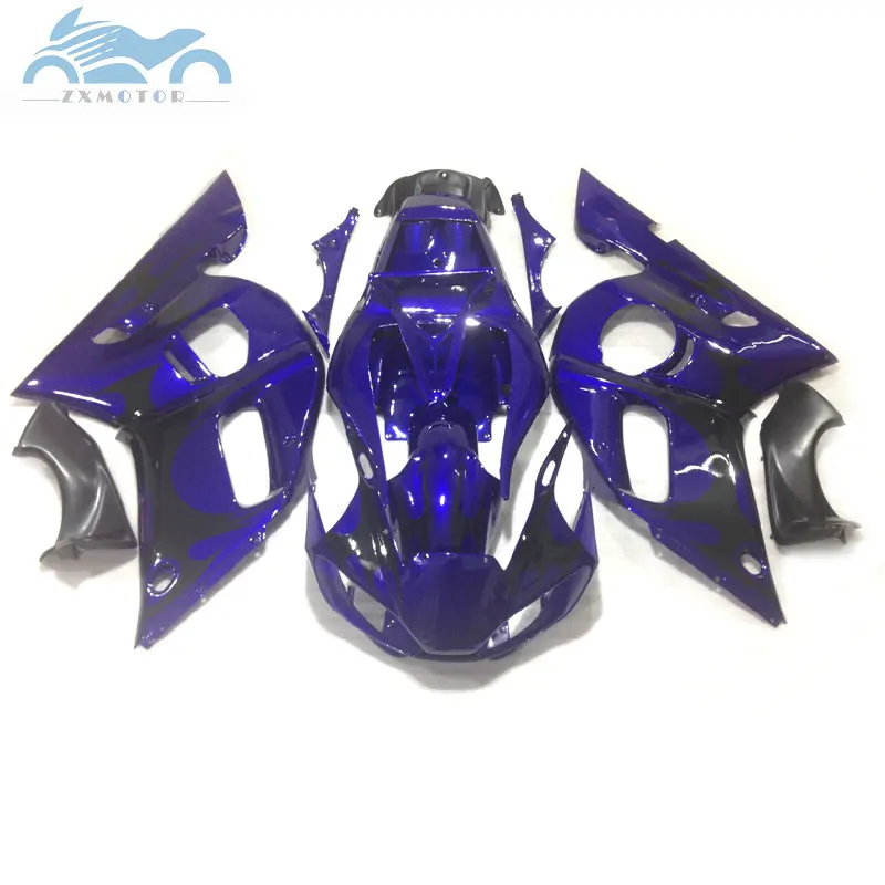 High quality motor ABS fairing kit fit for YAMAHA 1998 1999 2000 2002 YZF R6 98-02 YZFR6 plastic fairings set dark blue EA05