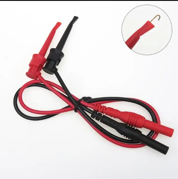 C18 New Banana Plug To Test Hook Clip Probe Cable For Multimeter Test Equipment