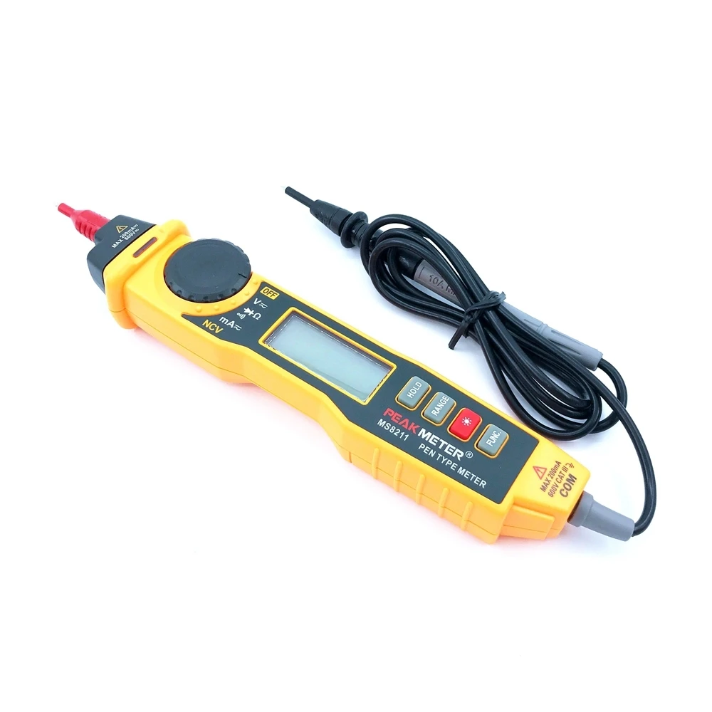 Multimetro digitale tipo di penna MS8211 2000 conteggi senza contatto AC DC tensione corrente Tester Multitester portatile elettrico a diodi