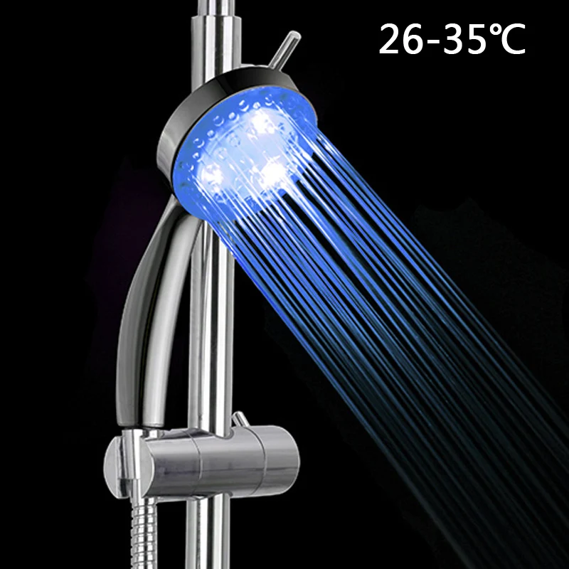 LED Changing Shower Head water Temperature Sensor Sensing Bathroom Nozzle Automatic Control Colorful Sprinkler Led Shower head