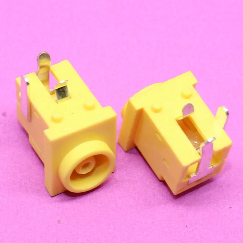YuXi Laptop power socket For Fujitsu interface portable devices 6.0 * 1.0 yellow holes DC Power Jack for Sony PJ004