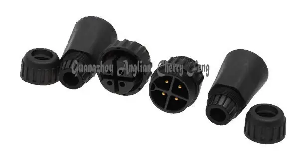 Imagem -06 - Conector de Parafuso de Bronze M22 Conector à Prova Dágua Ip68 com Pinos Alta Potência Macho para Fêmea Conexão de Fio Elétrico