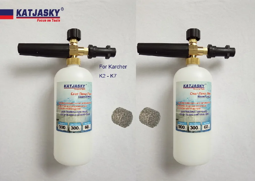 

2pc/lot copper car washer foam gun fit Karcher k2 k3 k4 k5 k6 k7 washer foam generator snow bubble foamer soap sprayer