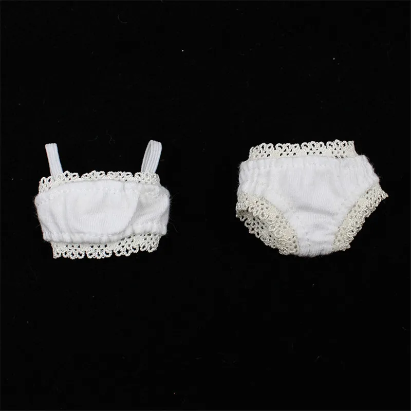 Outfits for Blyth doll White Underwear Camisole cute dressing for icy DBS 1/6 BJD