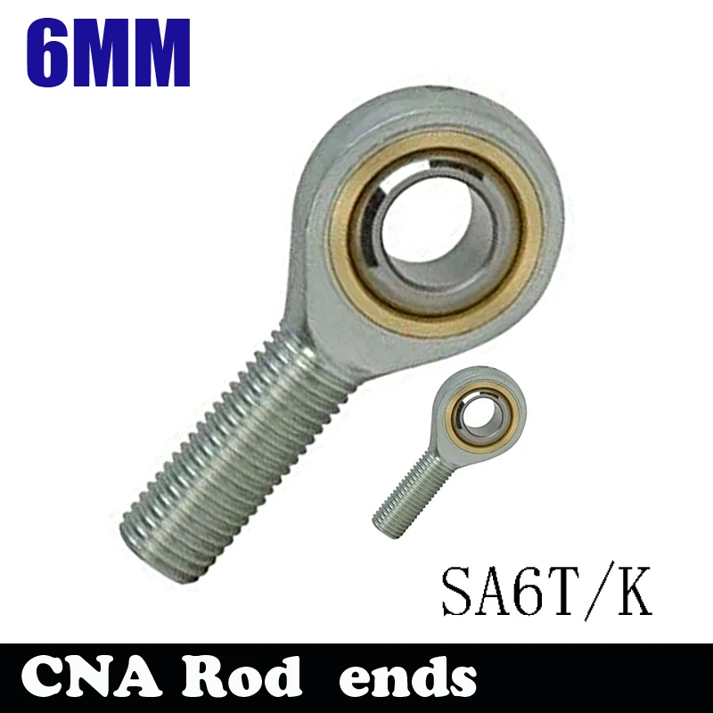 SA6T/K POSA6 6mm Right Hand Male Outer Thread Metric Rod End Joint Bearing POS6A