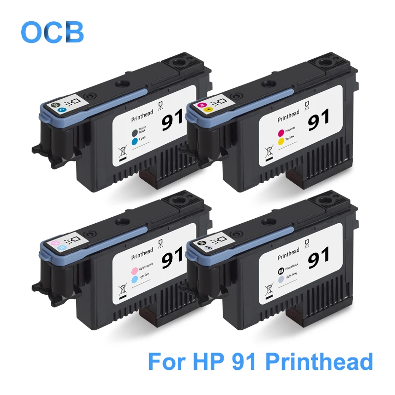 

For HP 91 Printhead C9460A C9461A C9462A C9463A Print Head For HP Designjet Z6100 Z6100ps Printer (MBK/C M/Y LM/LC PBK/LGY)