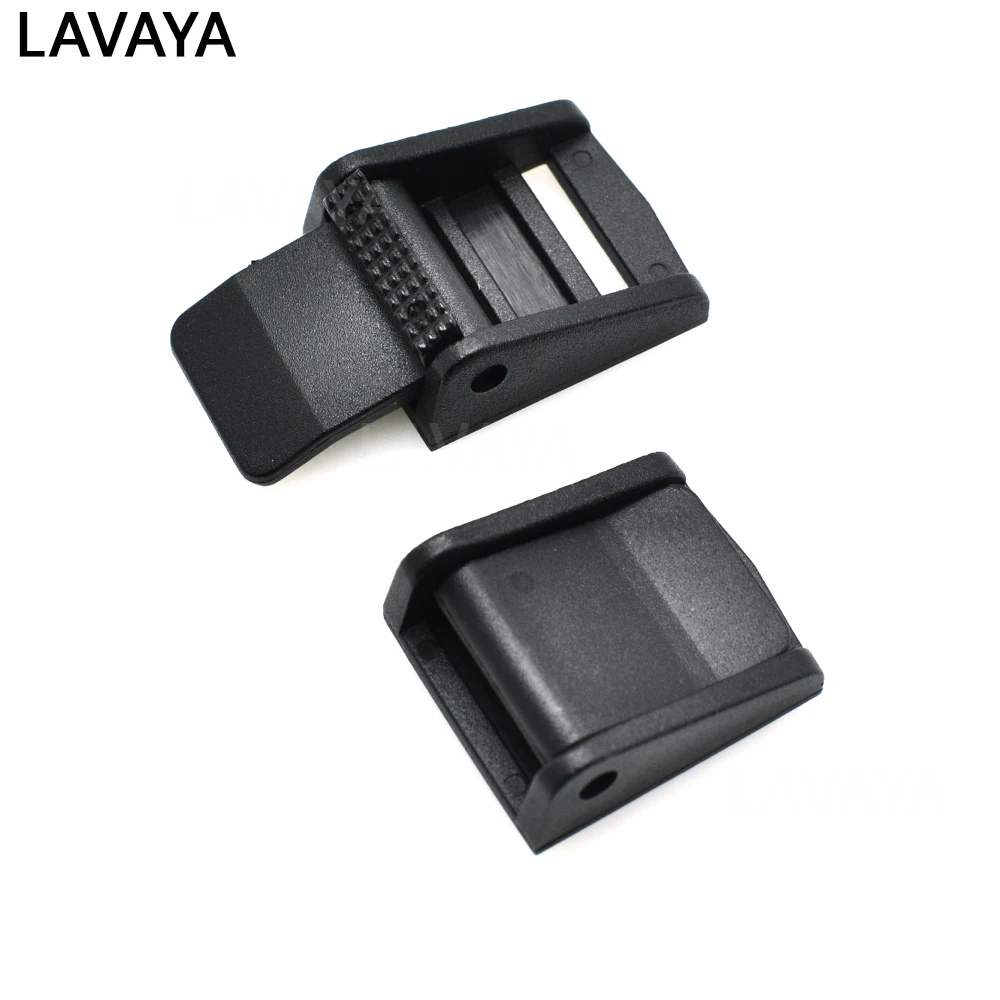 1pcs 15mm 20mm 25mm 32mm 38mm 50mm Cam Buckles Belt clip Plastic Black Toggle Clip Molle Tactical Backpack Straps