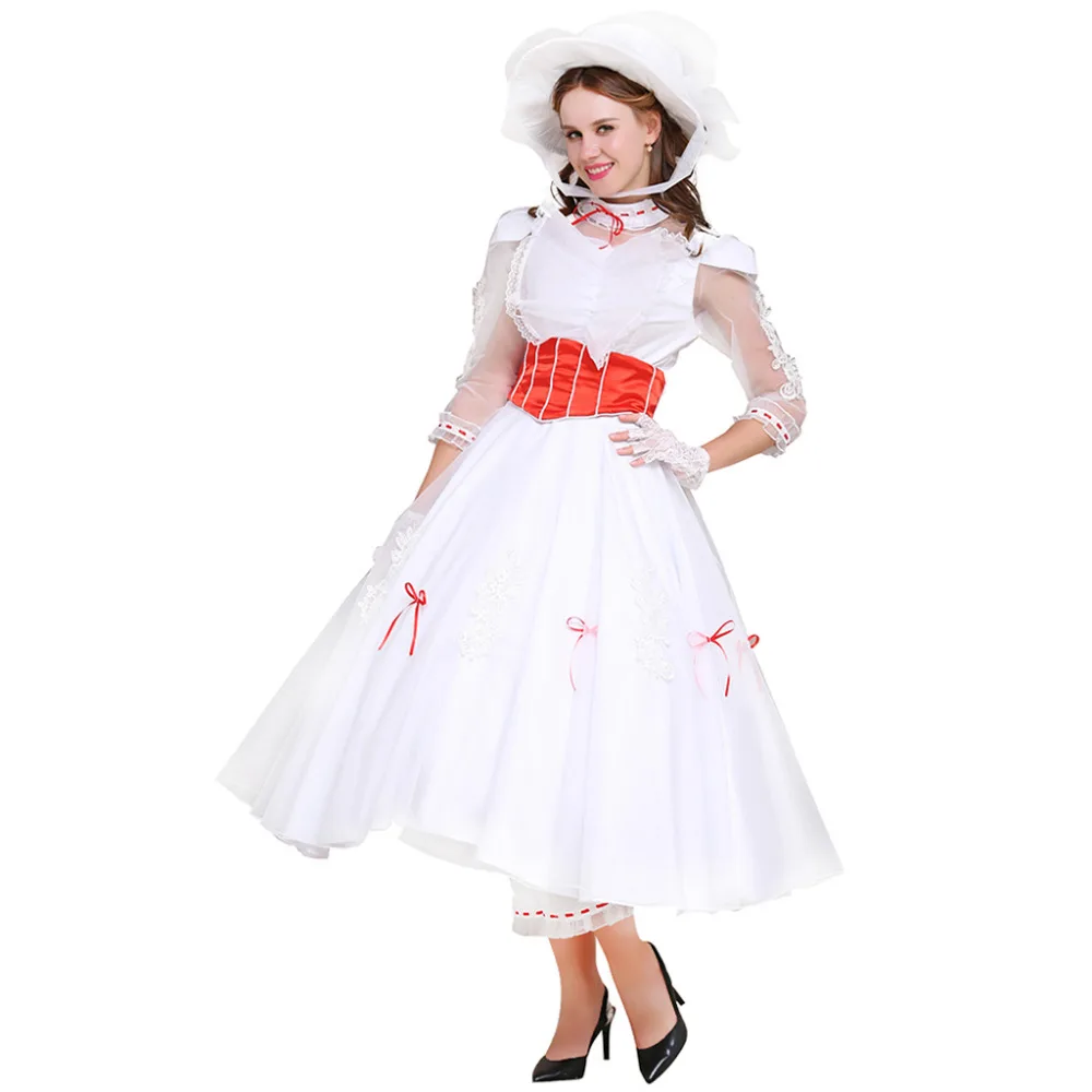 

Princess Cosplay English Nanny Dress Up Wedding Dress Costume Suit Adult Women's Halloween Jolly Holiday Costume