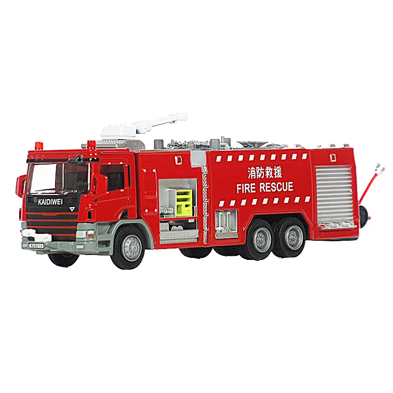 KAIDIWEI 1:50 Fire Rescue Toy Car Fire Engines Water Tank Model For Children