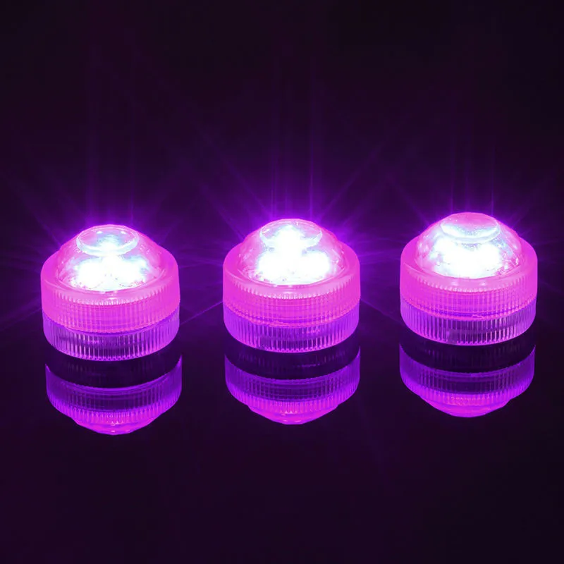 

100pcs/Lot Submersible LED Party Tea Mini Excellent Light Centerpiece Lighting With Battery for Flower Vase Arrangements