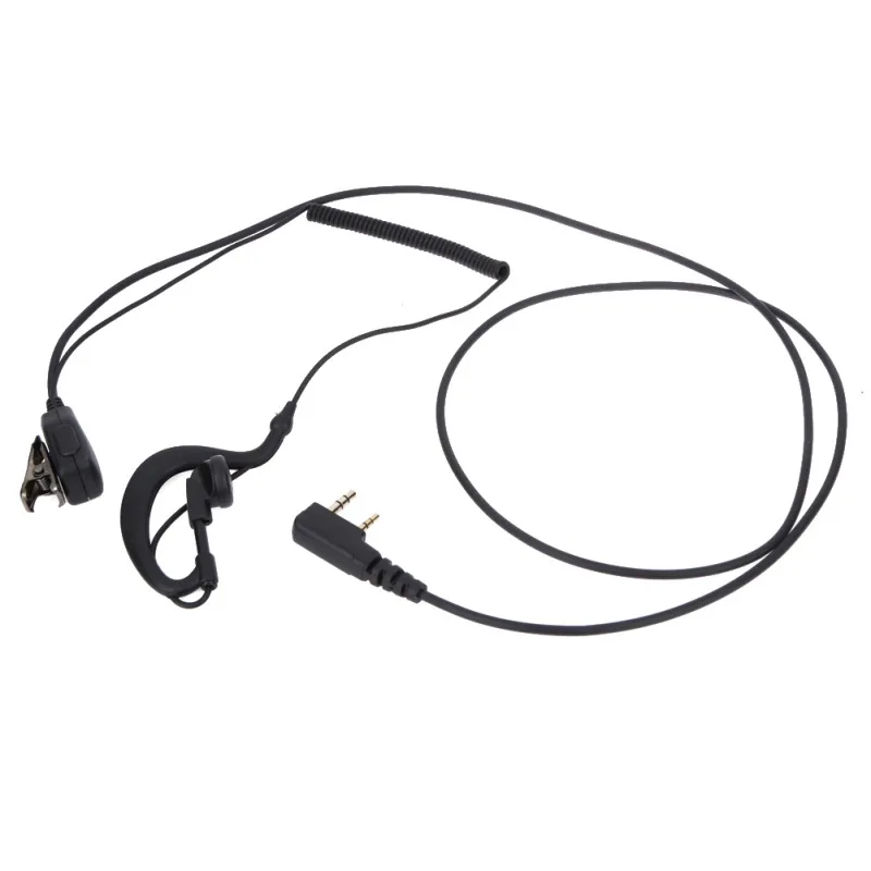 2 PIN Walkie Talkie słuchawki zestaw słuchawkowy PTT MIC dla BAOFENG UV5R dla KENWOOD KPG TH TK HYT