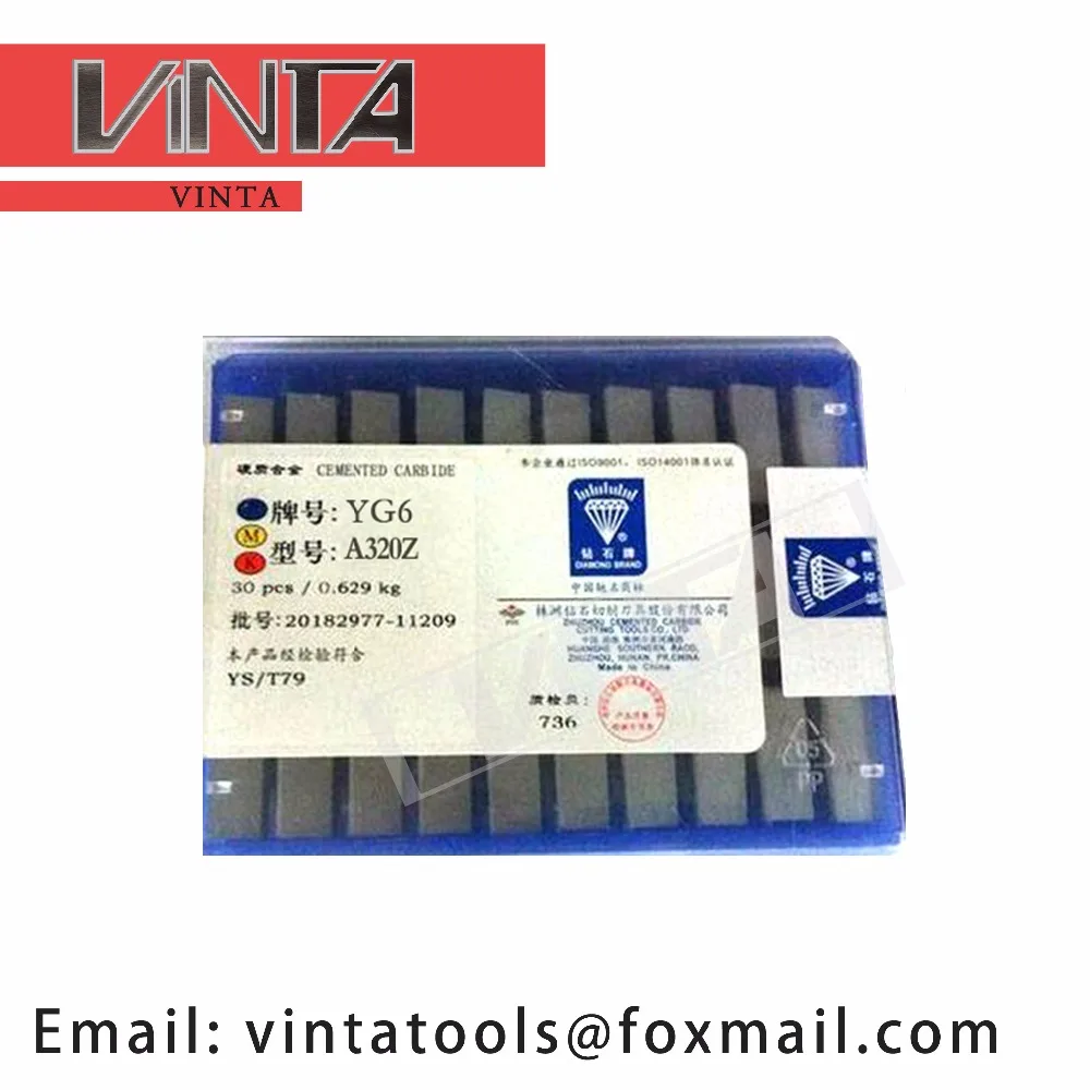 30pcs YG8 YW1 YW2 YT5 YT14 YT15 YG6 CNC Caibide Welding Inserts