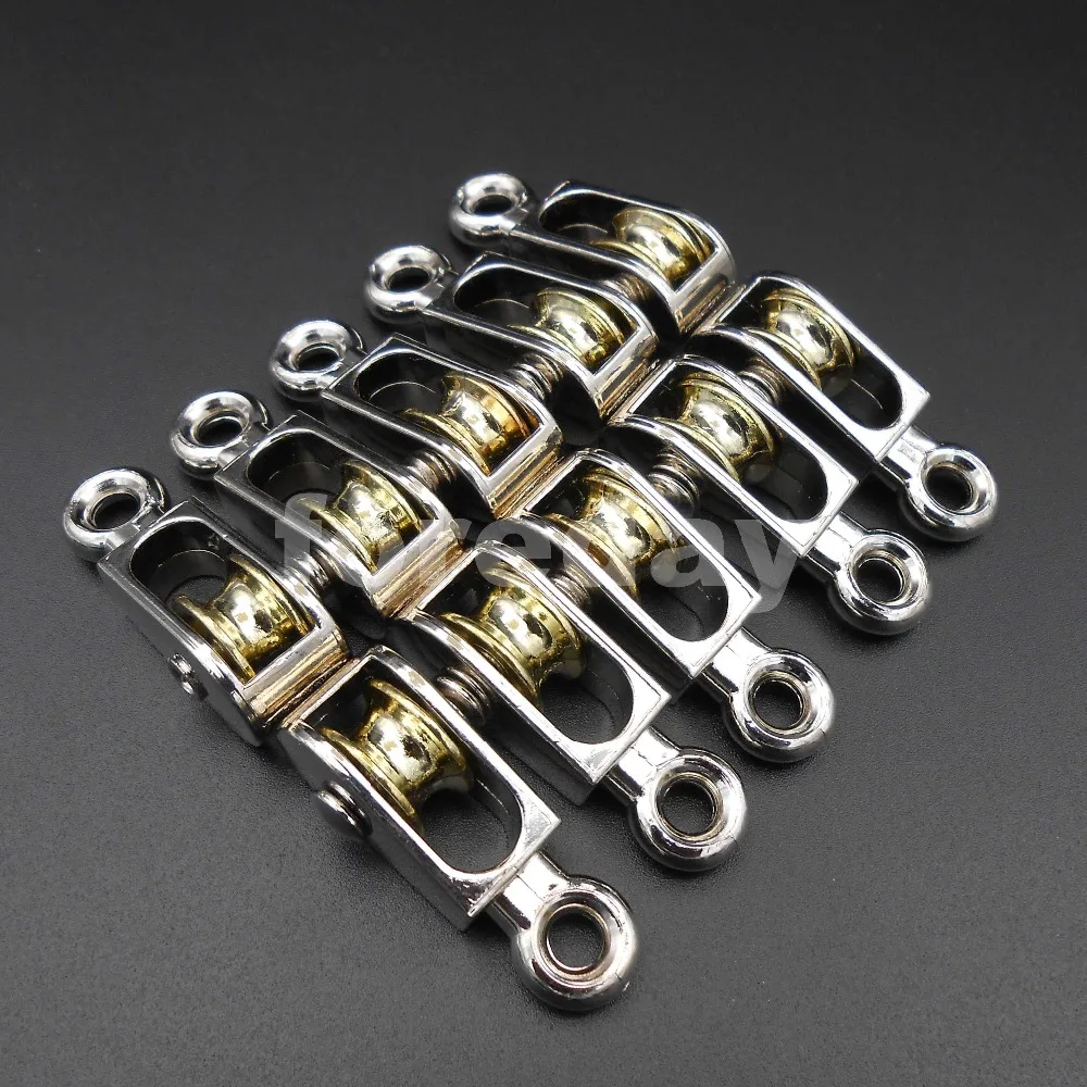 

50PCS X NEW 36MM Zinc alloy Swivel Fixed Pulley Sheave Lift Hoist Rope Hanging Single 100KG 13MM 3.6CM 50PCS/LOT HQ * FD095X50