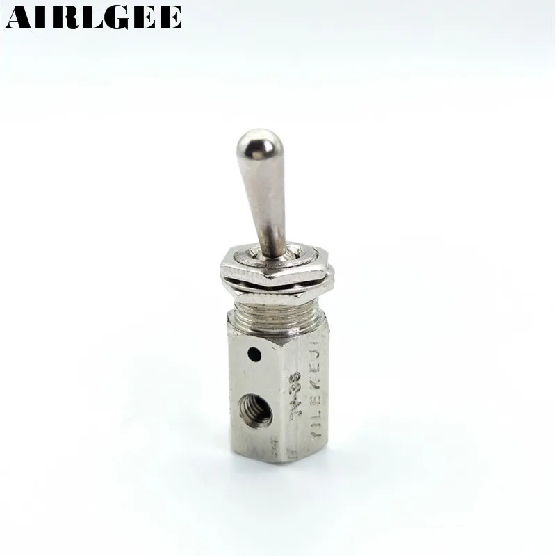 TV-3S Pneumatic Toggle valve 5mm Thread 2 Position 3 Way Mechanical Air Pneumatic Valve