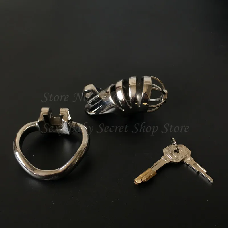 New Stainless Steel Male Chastity Device with Stealth Lock,Cock Cage,Penis Rings,Chastity Belt,Adult Sex Toys For Man