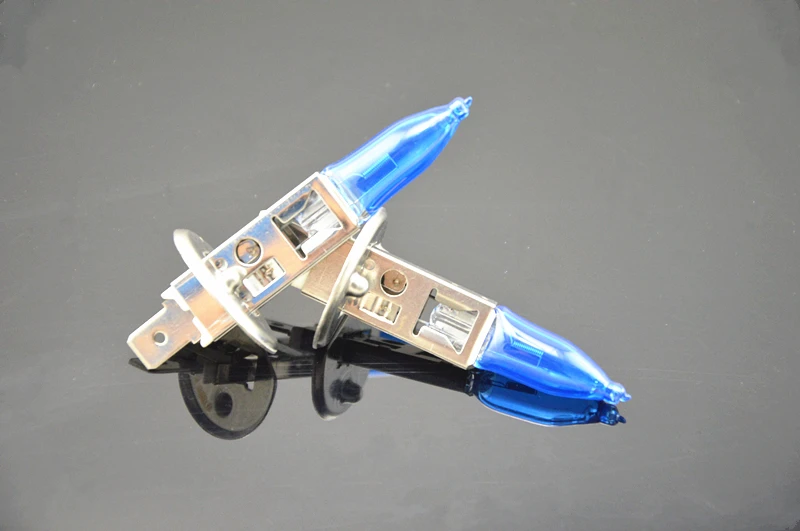 2x H1 6000K 12V 100W beyaz araba sürüş HOD Xenon ampul lamba ışığı far halojen mavi araba kafa işık