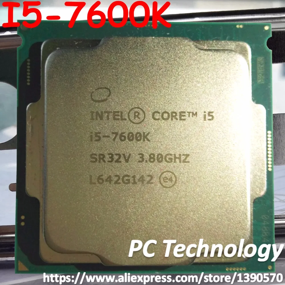 Original Intel Core processor i5-7600K Quad core 3.80GHz 6MB Cache i5 7600K LGA1151 CPU free shipping