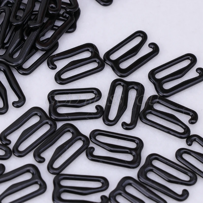 100pcs Metal Bra Lingerie Strap Adjuster Slider Hook Buckle Clip Sewing Craft Drop Shipping