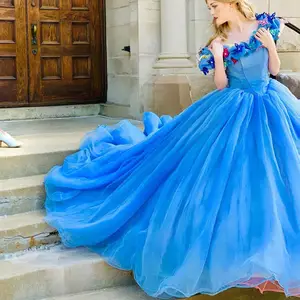 Light blue cinderella prom dresses online