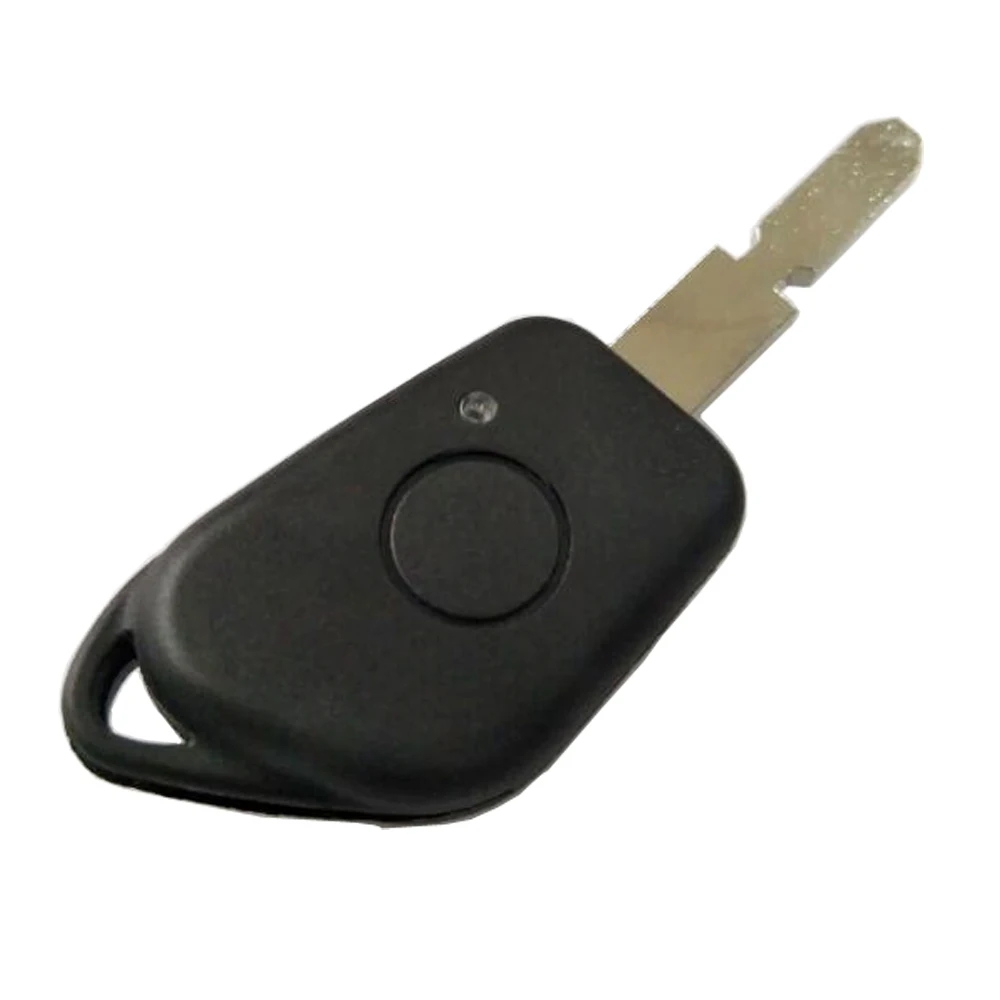 PREISEI 1 Buttons Car Remote Key Shells Case For Peugeot 406 Key Replacements Fobs No LOGO With Battery Clip