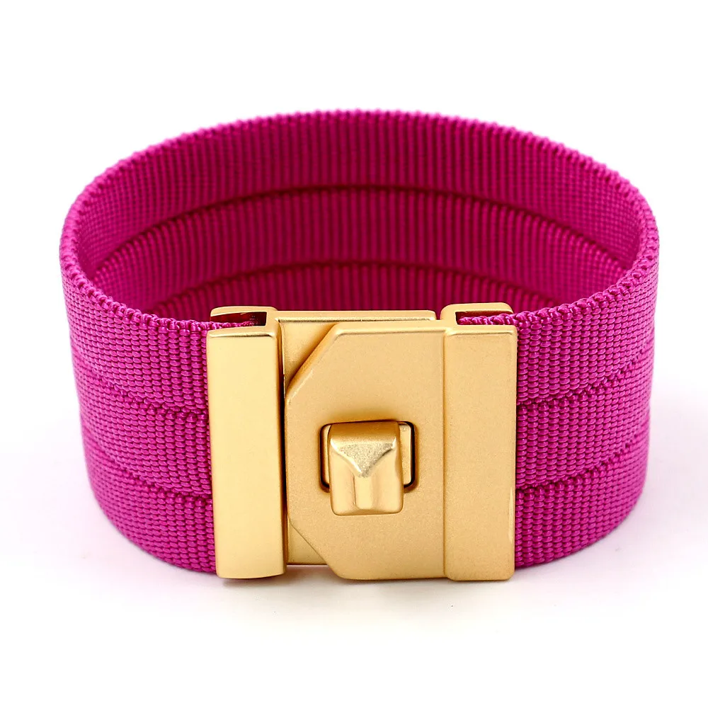TOTABC New Color Ribbon Wide Female Bracelets & Bangles  Genuine Leather Bracelets For Women Christmas Jewelry Gifts