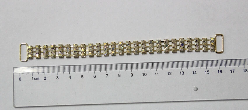 Free Shipping Wholesale 40 pcs/lot 6.6''x0.4'' Rhinestone Connector For Swimming Wear Bikini Connector Invitation RC11013