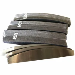 3 pcs metal nail file with 3sets(150 pcs) removalble pads durable nail file  replacement sandpaper pads halfmoon shape nail file