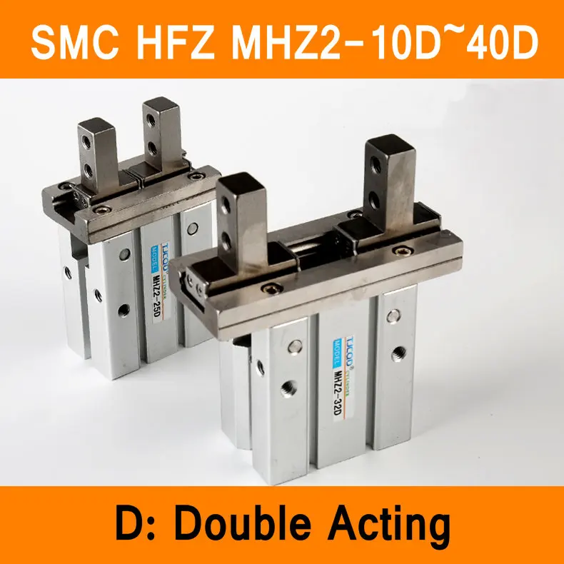 

HFZ MHZ2 10D 16D 20D 25D 32D 40D двойного действия пневматический ручной цилиндр SMC тип алюминиевый Зажимной патрон 10-40 мм