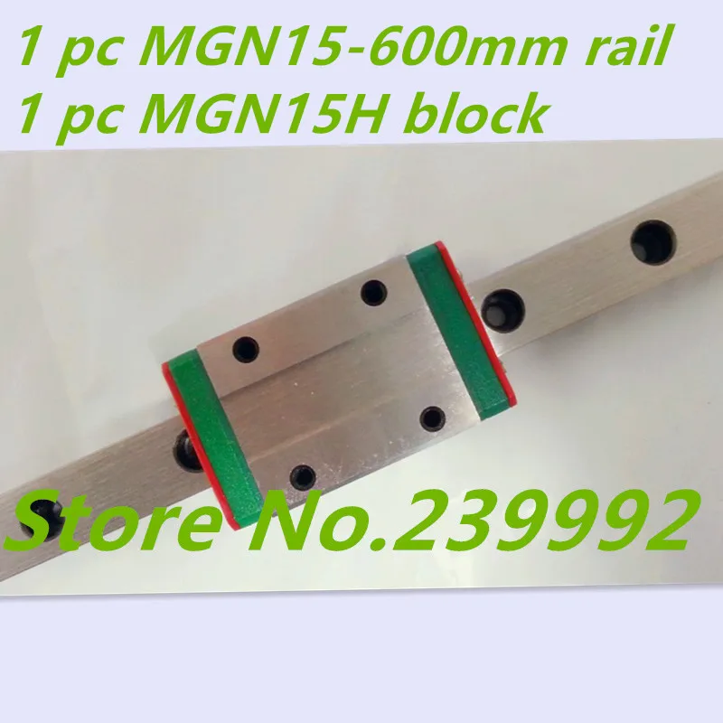 

Kossel MGN15 600mm 15mm miniature linear guide MGN15 600mm rail with MGN15H carriage for X Y Z axis 3d printer parts