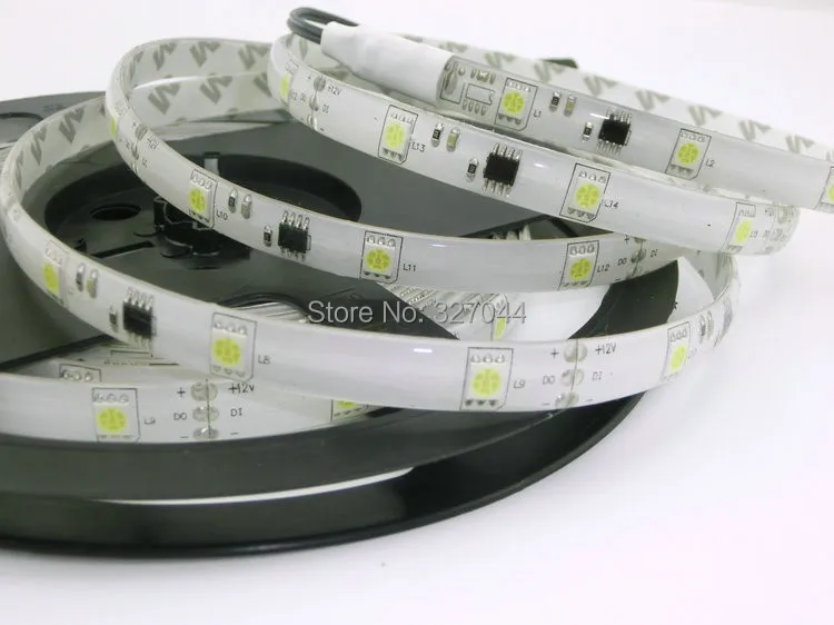 100m/lot NO-need Controller Dream Magic WS2811 5050 LED Strip Color DC12V 60LED/m IP65 Waterproof RGB Full Color White
