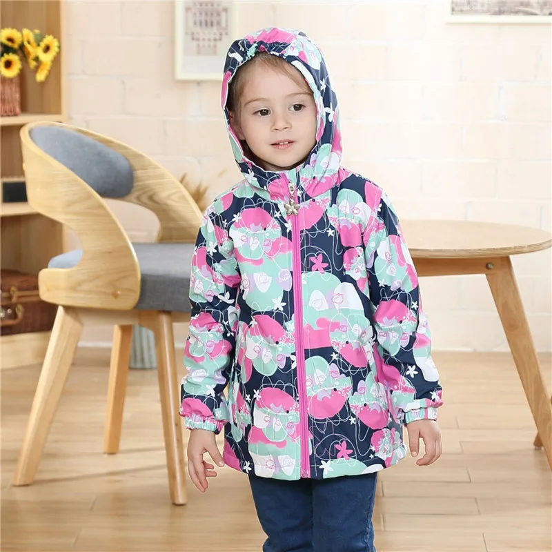 

Waterproof Windproof Children Outerwear Baby Girls Jackets Child Coat Warm Polar Fleece For 3-12T Spring Autumn Winter