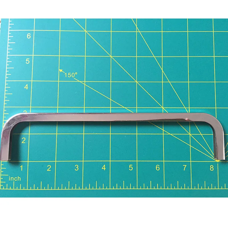 8 inch (20cm x6cm ) Purse edging Wallet frame wallet edging Metal Edging strip Nickel color