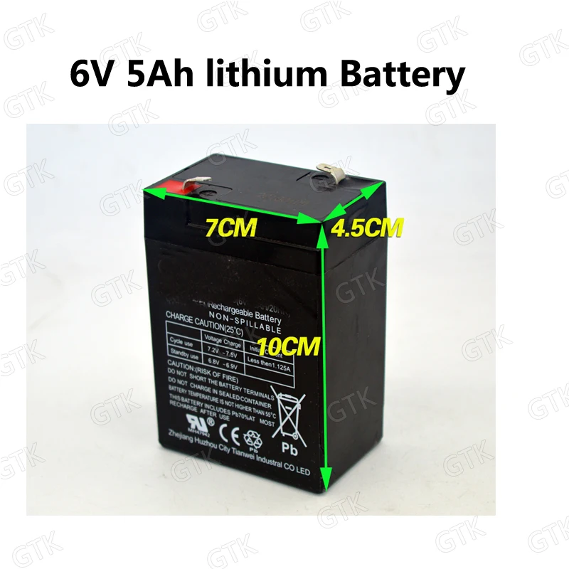 2S 7.4V 6V 6volt 5Ah 10Ah 12Ah 3S 12V 7Ah بطارية ليثيوم أيون ليبو مع شاحن و BMS 10A لعبة تعمل بالتحكم عن بُعد سيارة أطفال خزان طفل تراكس