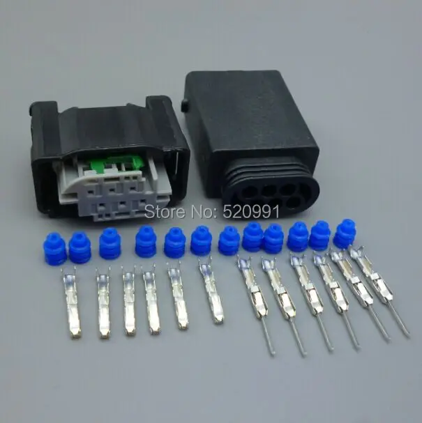 Shhworldsea 0.6 ملم 6 دبوس 1- 967616 -1 7M0 973 119 أنثى ذكر دواسة الوقود التوصيل ل بنز BMW خنق صمام الاستشعار موصل #4