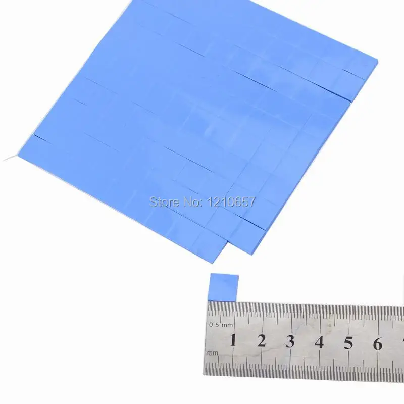 

500 Pieces LOT Blue Wholesale 10x2mm GPU SMD DIP IC Chip Xbox PS PC VGA Chipset Silicone Conduction Thermal Pad