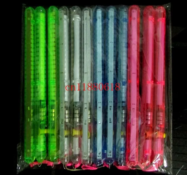 

300pcs/lot Free shipping Mixed colors LED Concert flashing stick change glow wand fluorescent stick For party christmas