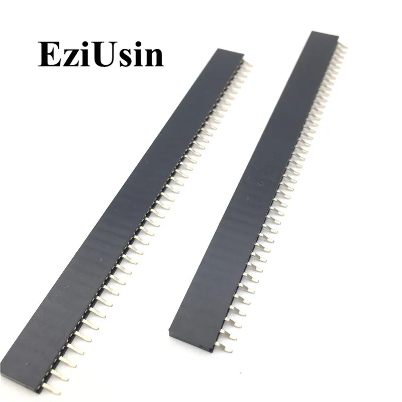 2.54Mm Enkele Dubbele Rij Vrouwelijke 40P Pcb Board Horizontale Pin Header Socket Connector Pinheader Liggen Smt 1*40P 2*40P Voor Arduino