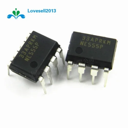 10PCS NE555P NE555 DIP-8 SINGLE BIPOLAR TIMERS IC