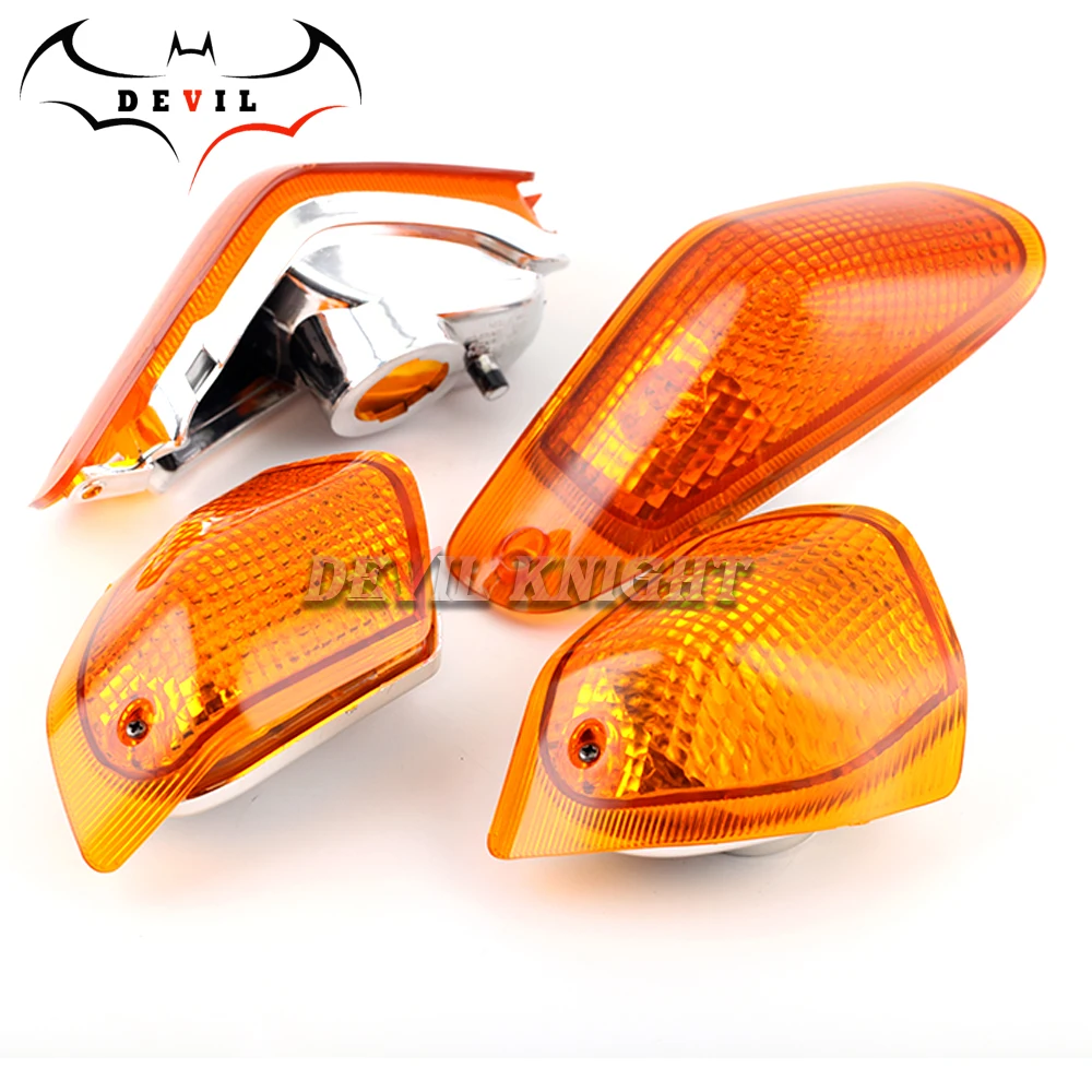 For KAWASAKI ZZR 400/600 ZZR400 ZZR600 ZX600E 1994- 2004 Motorcycle Accessories Front&Rear Turn Signal Indicator Light Lamp Lens