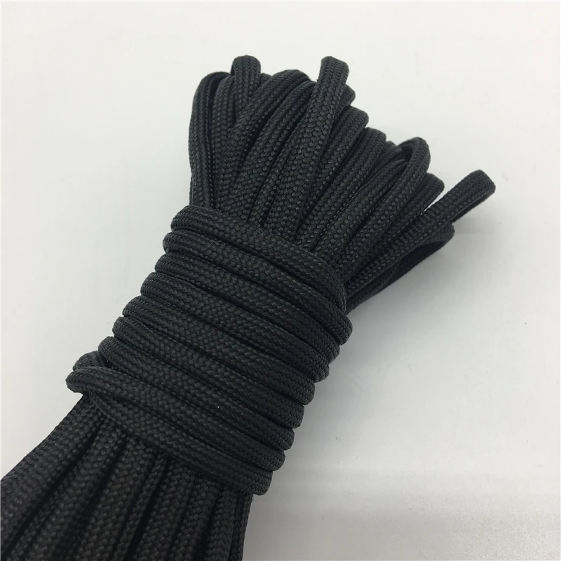 10yds Paracord 550 Parachute Cord Lanyard Rope Mil Spec Type III 7 Strand Climbing Camping Survival Equipment #Black