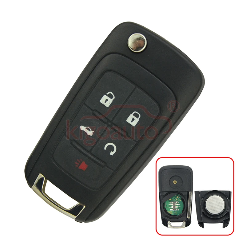 Kigoauto дистанционный ключ 4 кнопки с паникой 315 МГц 13500226 Для Chevrolet Equinox Camaro Flip Key V2T01060512