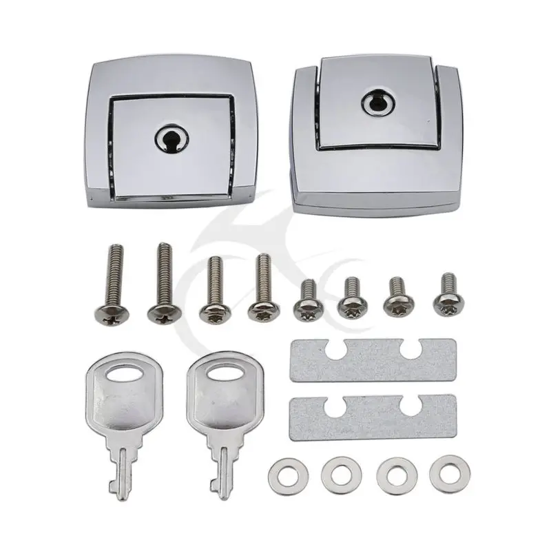 Motorcycle Tour Pack Latch Cover kits For Harley Touring Ultra Electra Glide Road King 1988-2013 2012