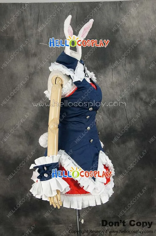 Mondaiji Problem Children Are Coming From Another World Cosplay Black Rabbit Kuro Usagi Costume H008