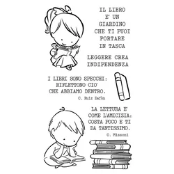 Italian Text Word Pattern Transparent Clear Silicone Stamp/Seal For DIY Scrapbooking/photo Album Decorative Clear Stamp Lace