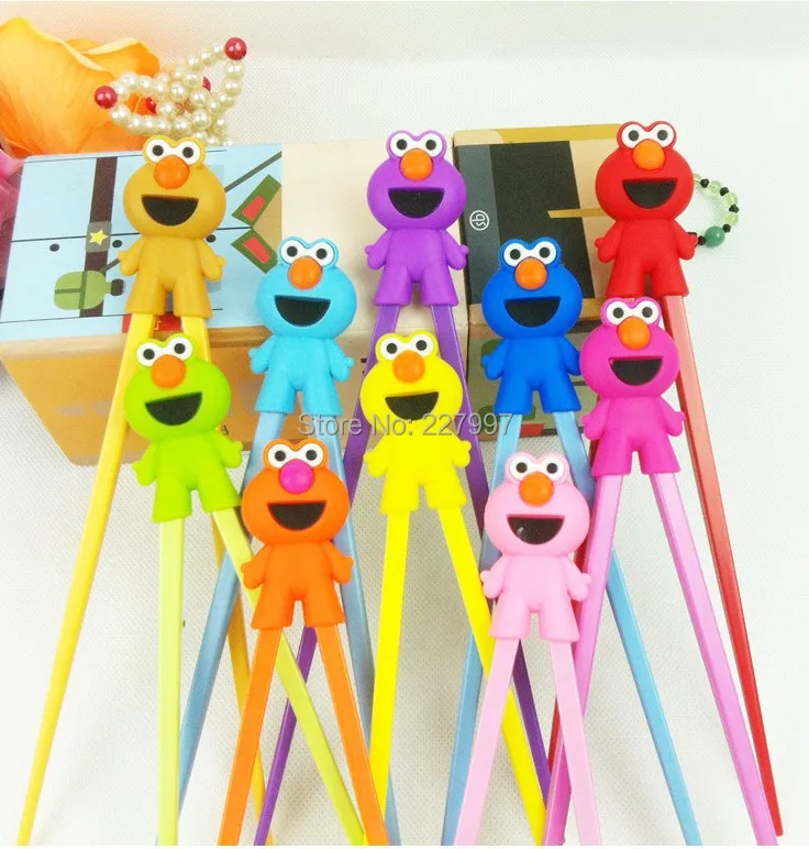 2016 New Hot 100 Pair Children Kid Baby Cartoon Cat Learning Training Chopsticks Cute Safe Free shipping By DHL