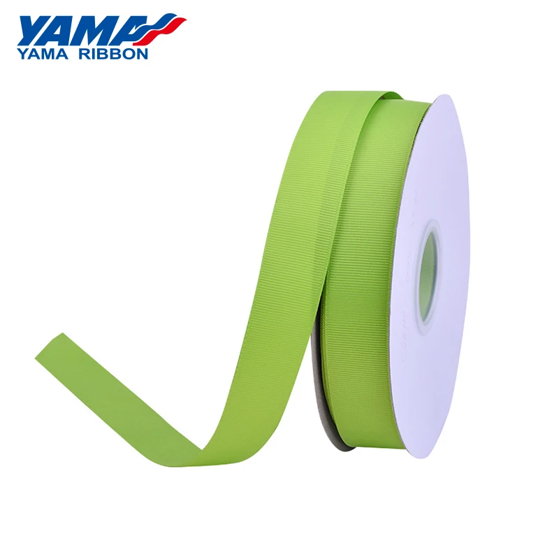 YAMA Grosgrain Ribbon 25 28 32 38 mm 100yards/lot Light Dark Green for Diy Gifts Packing Decoration Crafts Woven Ribbons