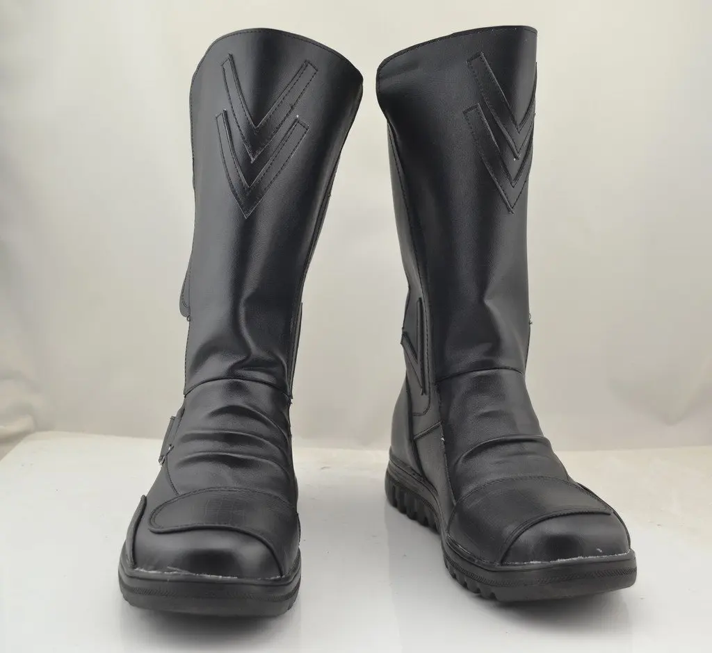 Darth Maul Cosplay Bottes Chaussures Noires, Sur Mesure, Toutes Tailles