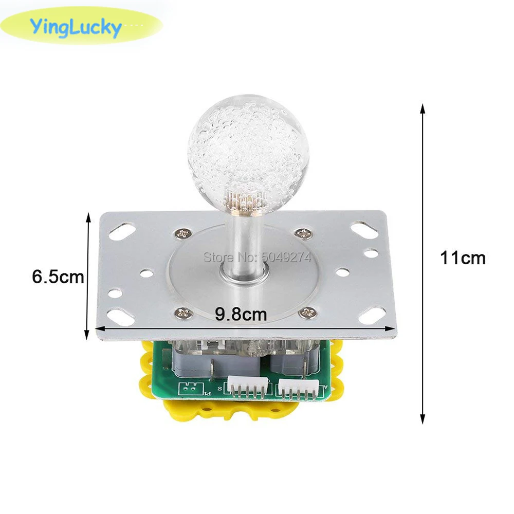 1 sztuk zręcznościowa podświetlana dioda LED Joystick typu Sanwa Joystick 7 kolory kolorowe Joystcik dla zręcznościowa łapa szczęścia automat