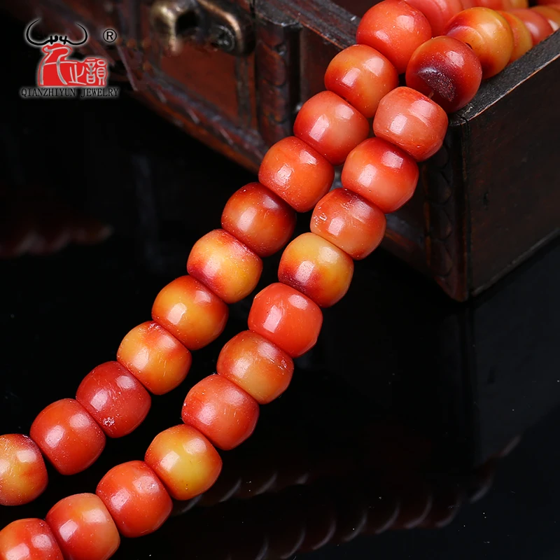 10PCS Natural camel bone Tibetan bone DIY buddhist beads bracelet accessories. Hole 1.5mm